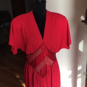 Vintage red dress Gazzelle Ciampu for Magali